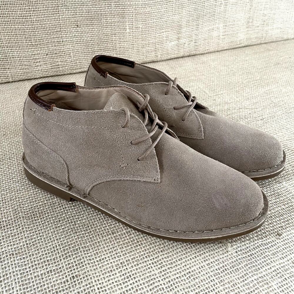 Kenneth Cole Real Deal‎ Tan Suede Chukka Boots Lace Up Women's Size 5